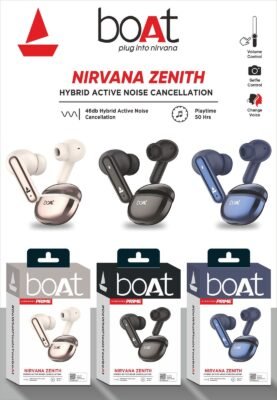 BOAT NIRVANA ZENTH WIRELESS EARBUDS ⚡