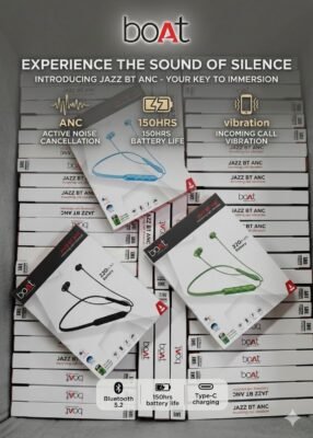 BOAT BT JAZZ WIRELESS NECKBAND WITH VIBRATION ⚡