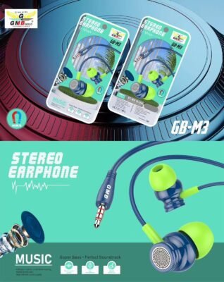GMB M3 SILICON WIRED MEGNETIC EARPHONE ⚡