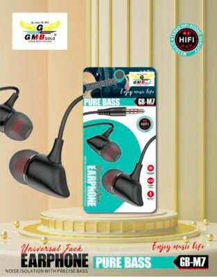 GMB M7 WIRED EARPHONE PURE BASS EARPHONE ⚡