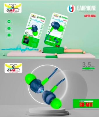 GMB M11 SILICONE WIRED MEGNETIC EARPHONE ⚡