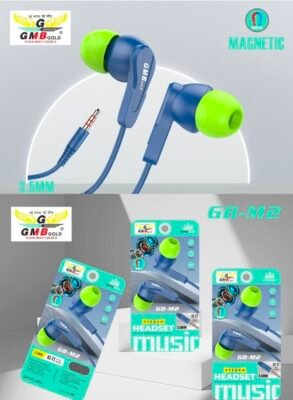 GMB M2 SILICON WIRE MEGNETIC EARPHONE ⚡