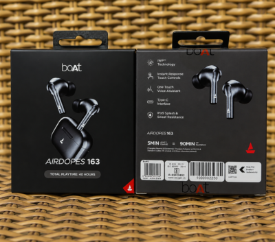 BOAT AIRDOPAS 163 💯 ORIGINAL EARBUDS ⚡