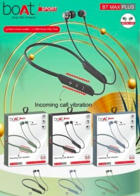 BOAT BT MAX WITH VIBRATION WIRELESS NECKBAND ⚡