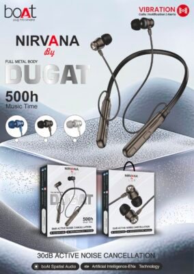 BOAT NIRVANA DUGAT MEGNETIC ON/OFF WIRELESS NECKBAND ⚡