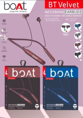 BOAT ROCKERZ VELVET MEGNETIC ON/OFF WIRELESS NECKBAND ⚡
