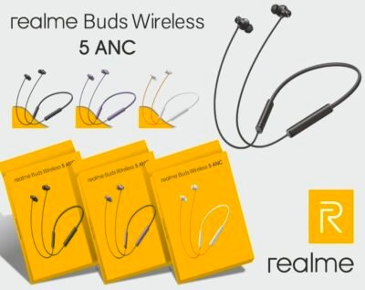 REALME BUDS WIRELESS 5 ANC MEGNETIC ON/OFF WIRELESS NECKBAND ⚡