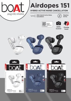 BOAT AIRPODS 151 WIRELESS EARBUDS ⚡
