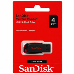 SANDISK CRUZER BLADE 2.0 4GB PENDRIVE ⚡