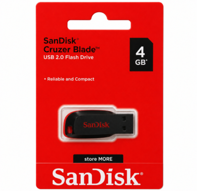 SANDISK CRUZER BLADE 2.0 4GB PENDRIVE ⚡