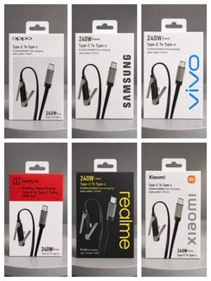 NEW TYPE C TO TYPE C 240W STAND FAST CHARGING CABLE ⚡ ( 1 YEAR WARRANTY )