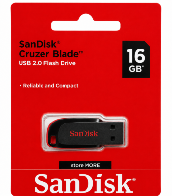SANDISK CRUZER 2.0 16GB PENDRIVE IMPORTED ⚡