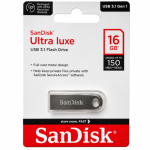 SANDISK ULTRA LUXE 16 GB METAL PENDRIVE ⚡