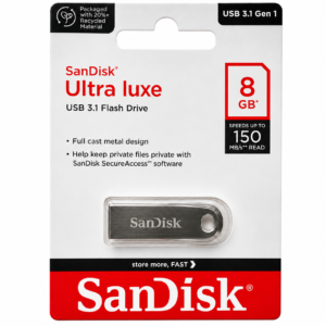 SANDISK ULTRA LUXE 8 GB METAL PENDRIVE ⚡