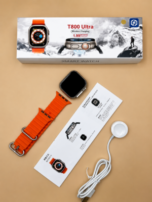 T800 ULTRA SMART WATCH 1.99 FULL DISPLAY WIRELESS CHARGER ⚡