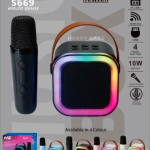 MZ S669 WIRELESS KAROKE SPEAKER WITH MIC ⚡