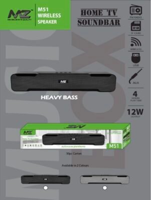 MZ M51 WIRELESS SOUNDBAR SPEAKER ⚡