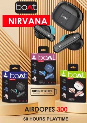BOAT AIRDOPAS 300 WIRELESS EARBUDS ⚡